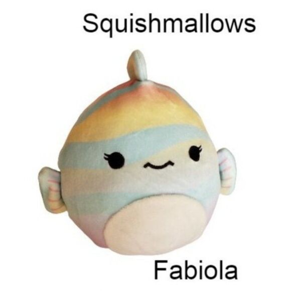 Squishmallows Fabiola The Rainbow Fish Stuffed Plush Animal 5" Mini Sealife - Picture 1 of 7